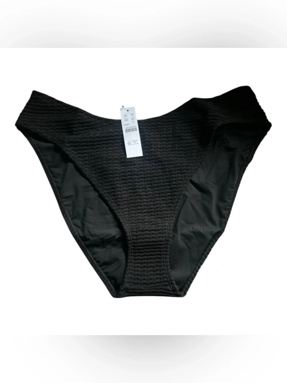 J. Crew sunny crochet bikini bottom black L